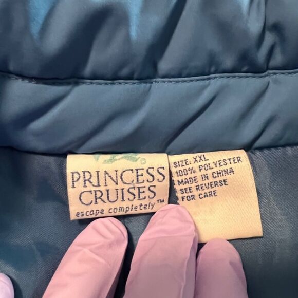 Princess Cruises Blue Quilted Snap Button Polyester LS Winter Jacket Size XXL - Picture 8 of 12